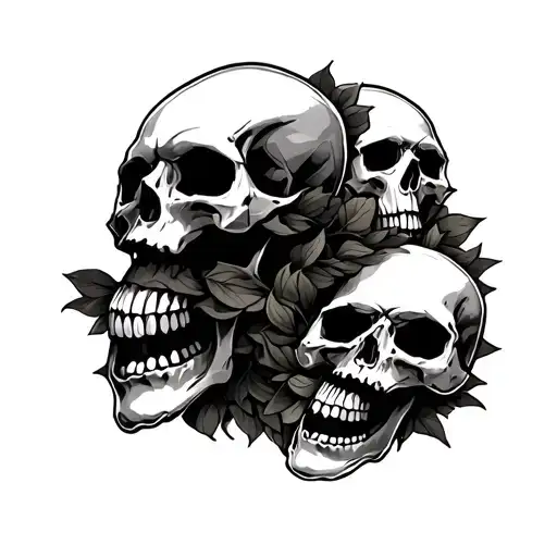 Multiple Skull Armband