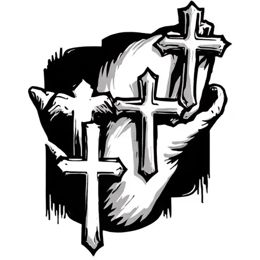 Three Crosses On The Wrist