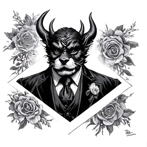 Give Me A Tattoo Of Taz Devil Wears A Suit