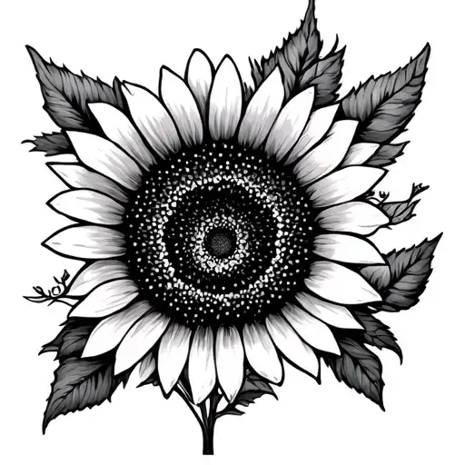 Wild Flower Sunflowerwith Horse Shoe