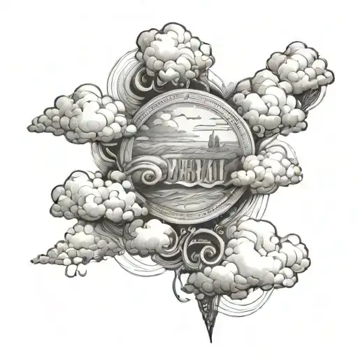 Bible Verse With Clouds Surrounding