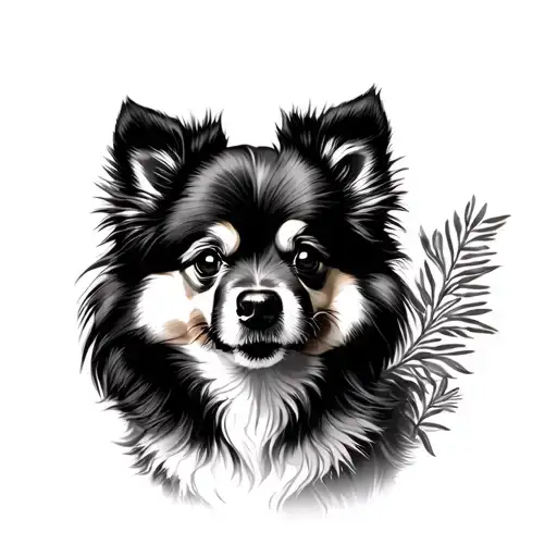 Forest And Pomeranian