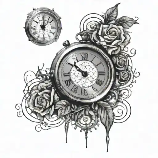 A Clock With A Different Image Each Hour