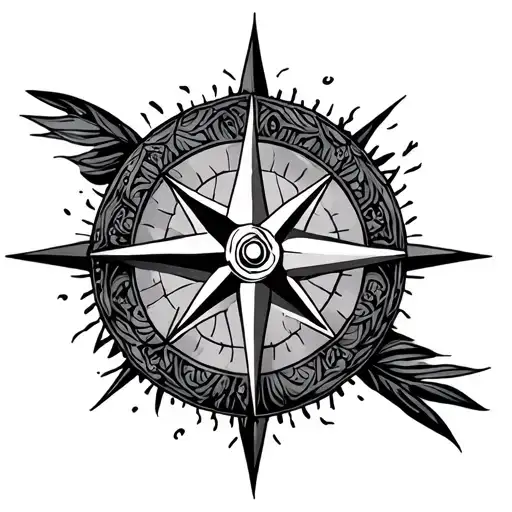 Compass Polynesian Inspired