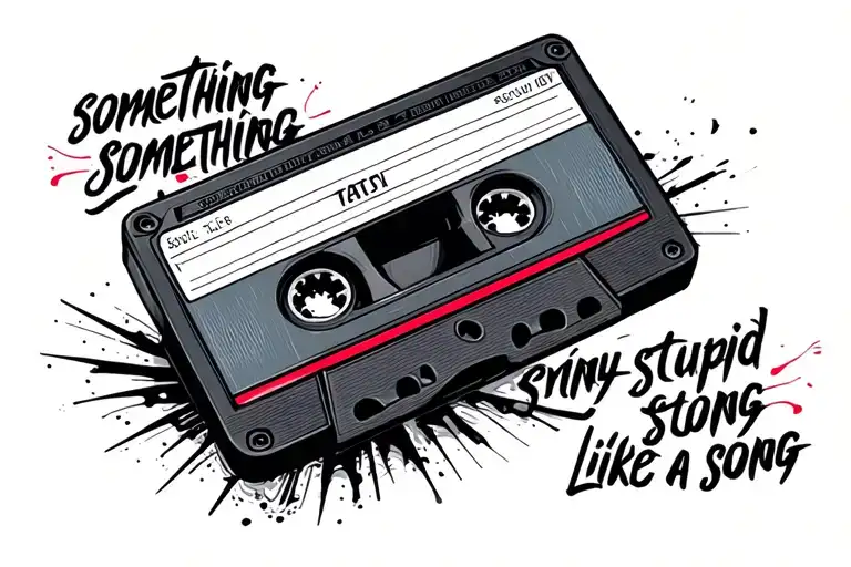 Cassette Audio With Scotch Write Something Stupid Like A Song Name