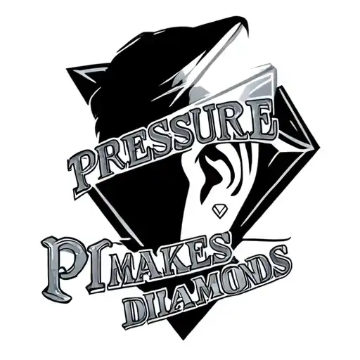 Pressure Makes Diamonds Text Small Behind Ear