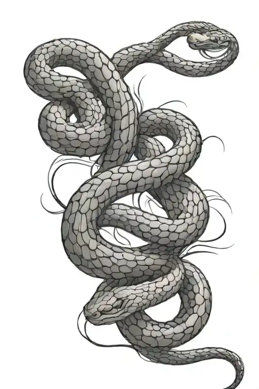 Long Snake Wrapped Loosely