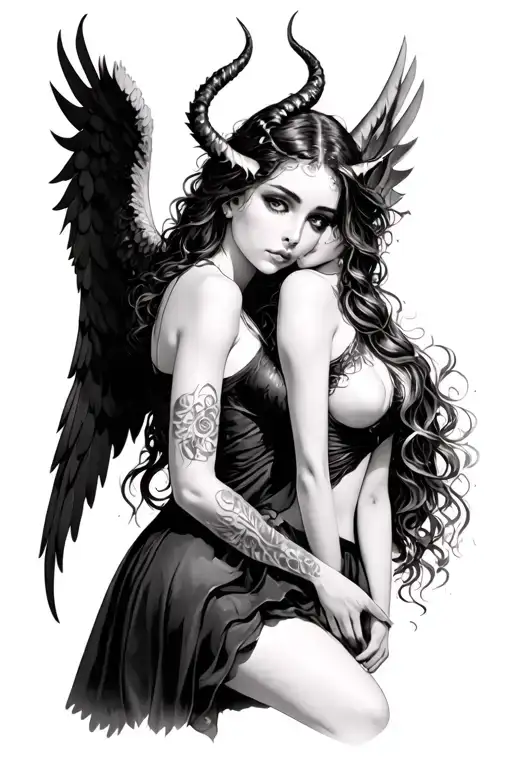 Angel And Demon Girl