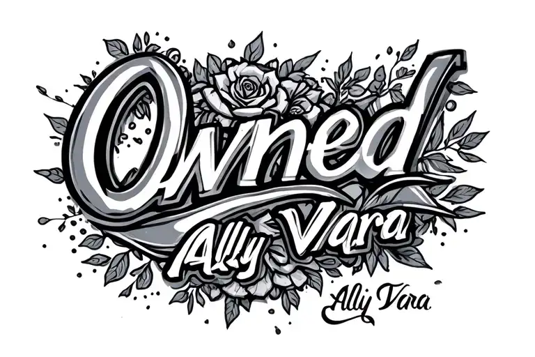 Text Saying Owned By Ally And Vara