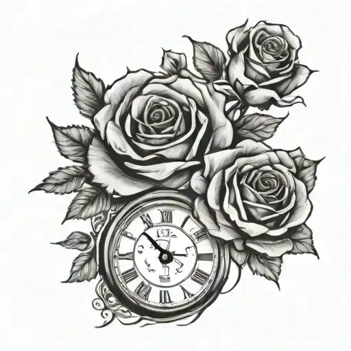 Clock And Rose