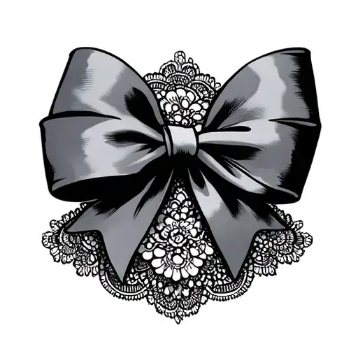 Coquette Bow With Lace