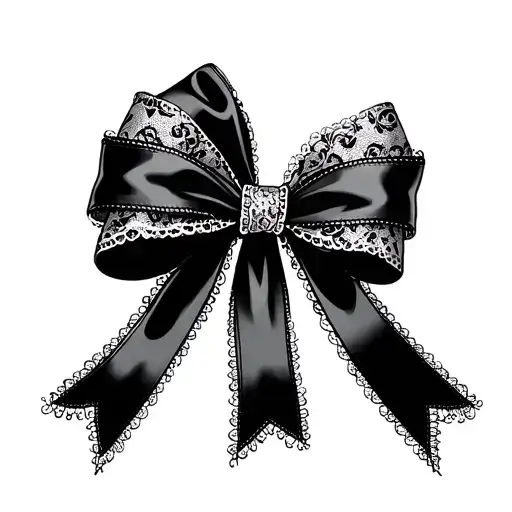 Coquette Bow With Lace