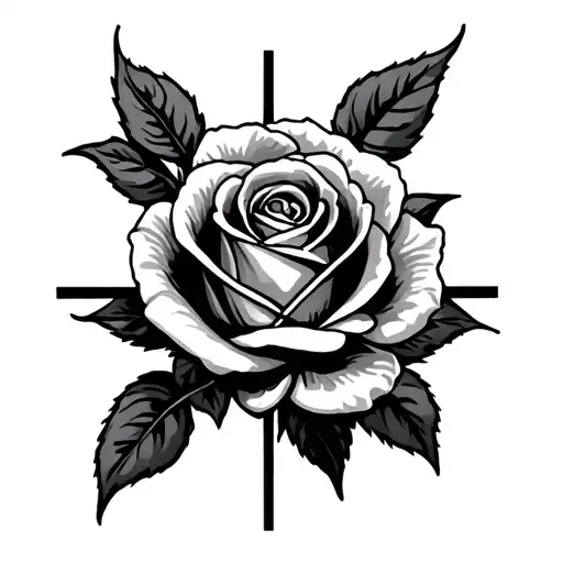 Orthodox Cross With Rose