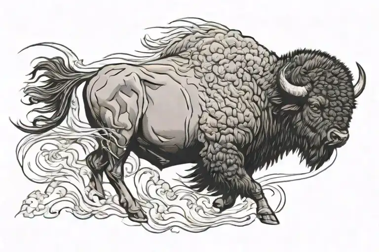 Storm In A Buffalo Playing Running