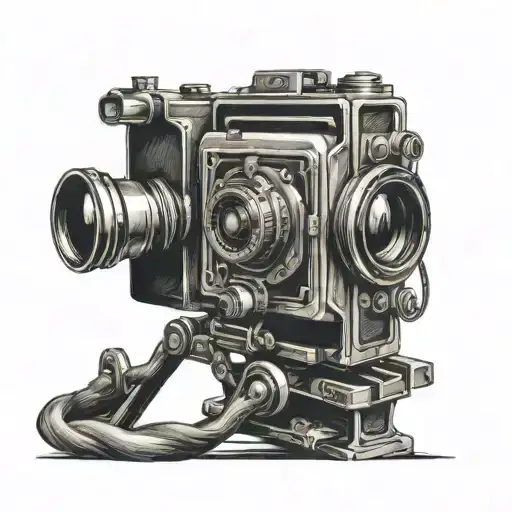 Creepy And Horror Looking Haunted Film Camera