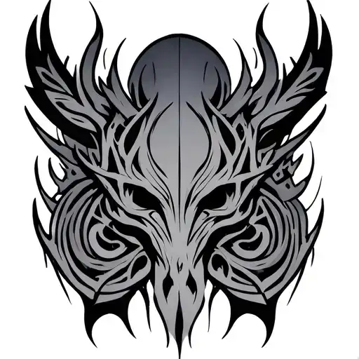 Cybersigilism Tribal Upper Back