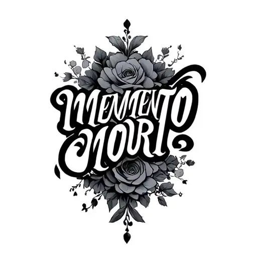 Text Saying 'Memento Mori' Written