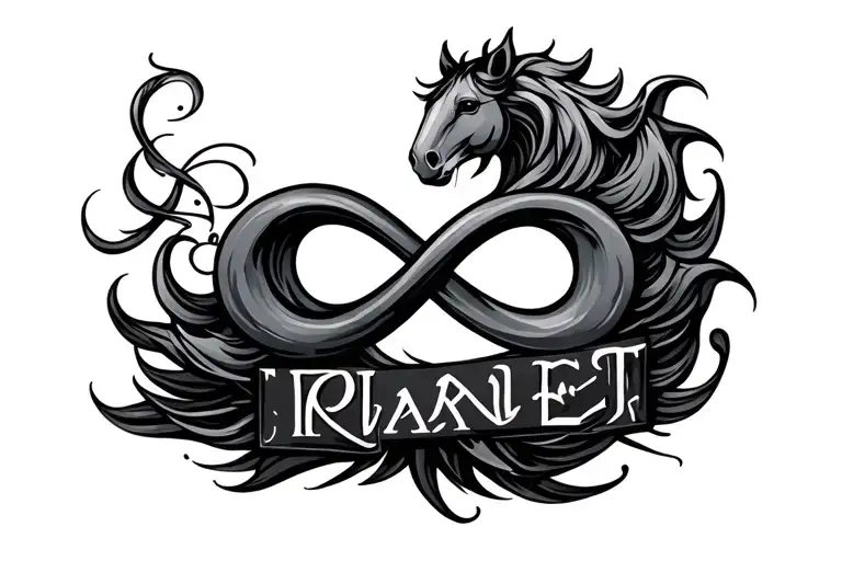 Infinity Symbol With Name Mare