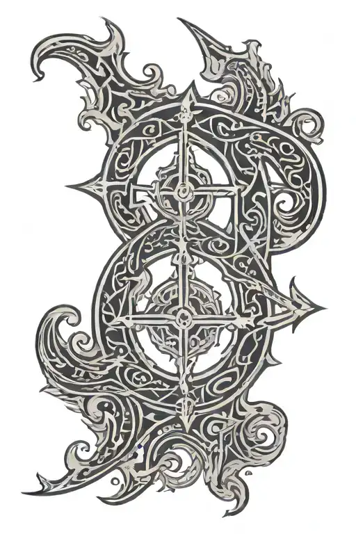 Norse Wayfinder Symbol With Dark