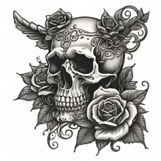 Skull And Roses