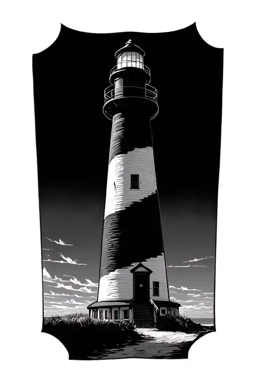 Currituck Beach Lighthouse Shining