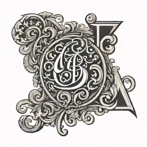 Monogram With The Initials