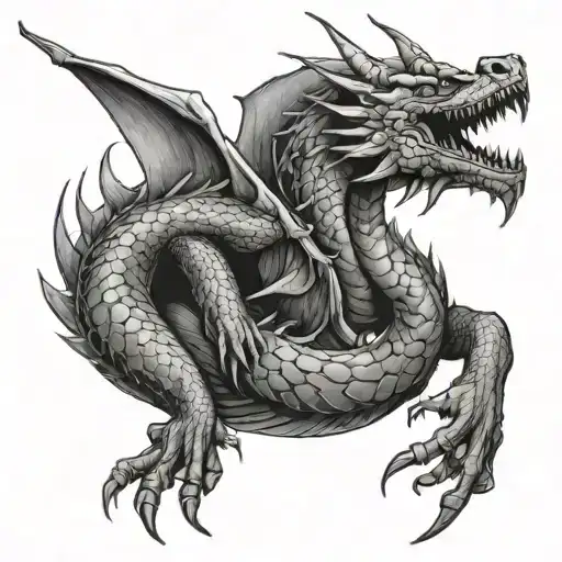 Simple Dragon Emerging