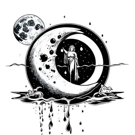 Aquarius Which Pours Water On The Moon