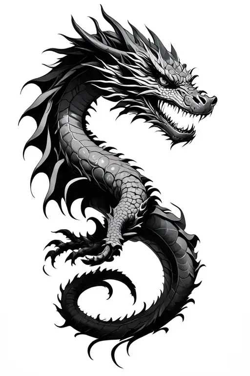 Dragon Sleeve Tatto For Left Arm Sleeve Forearm