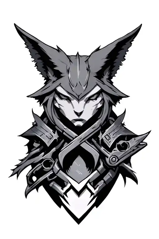 W From Arknights Small Tattoo Design