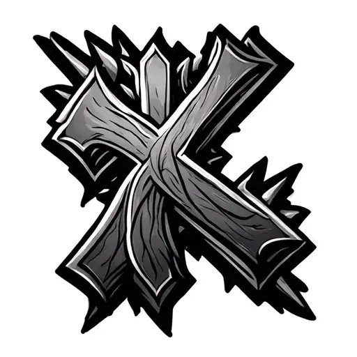 Cross Tattoo Design