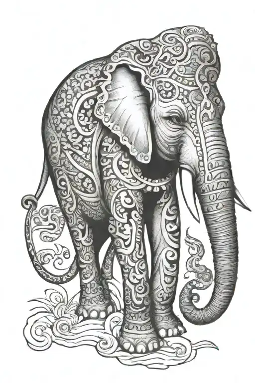Elephant Half Sleeve
