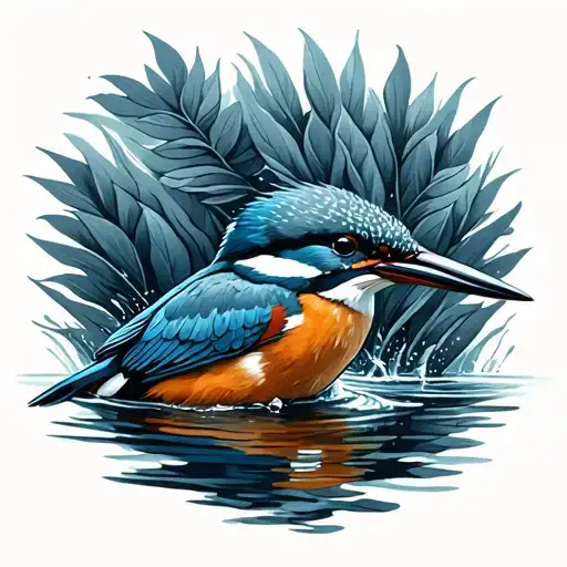 Kingfisher Diving