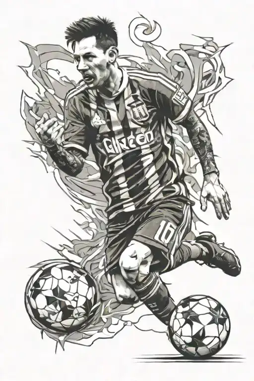 Messi With The Cup Of
