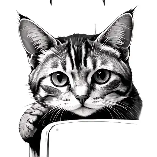 Cat Sitting On A Chair