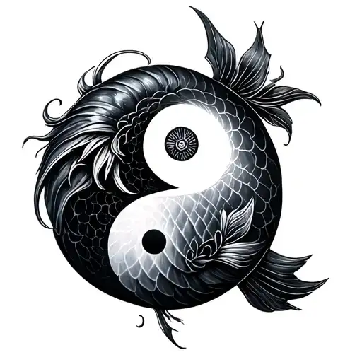 A Witchy Style Of The Pisces In A Ying Yang