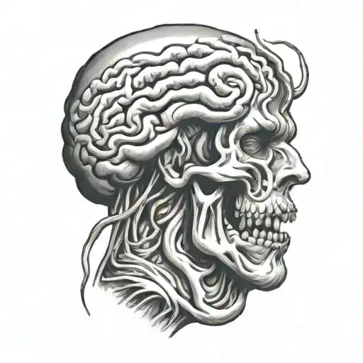 Brain With Mouth Open