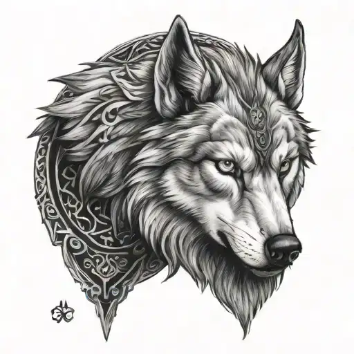 Wolf Shoulder Tattoo Viking