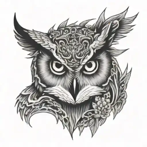 Owl And Wolf