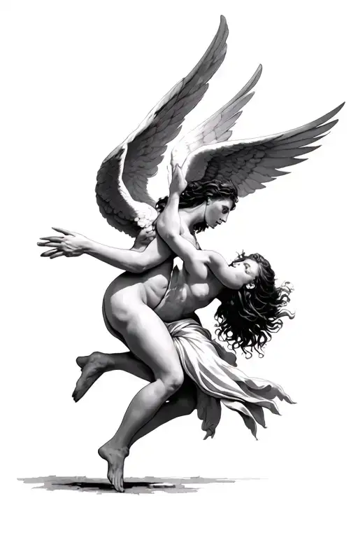 Angel Fighting Each Other