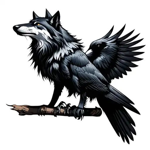 Wolf And Raven For Bras