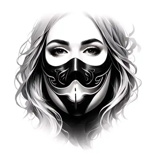 Face And Mask Holding