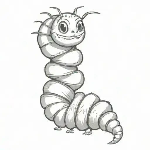 A Caterpillar With A Cigarette