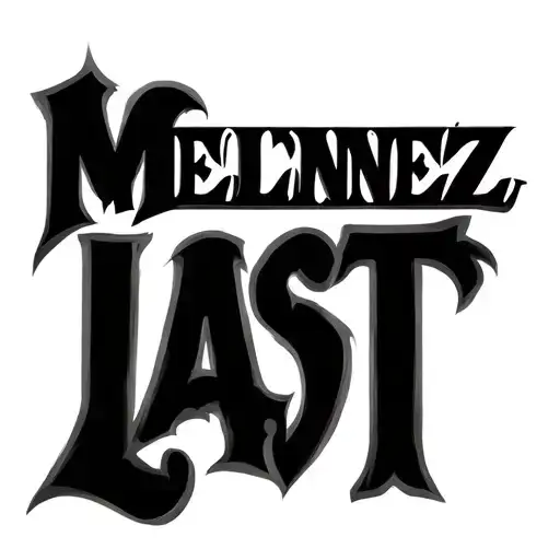Melendez Last Name Written