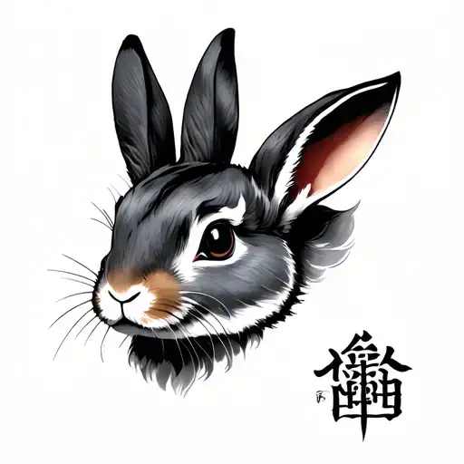 Masculine Gothic Chinese Zodiac Rabbit Hand