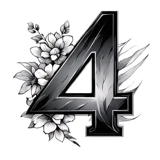 The Number 4 Meant To Be Placed On The Shoulder