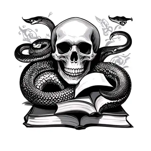 Skulls Snakes Anda Books Surrounded