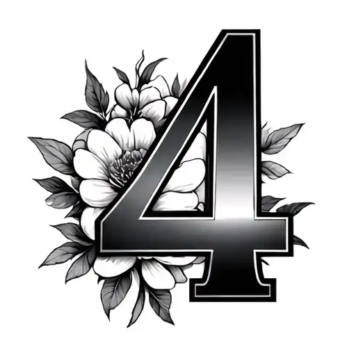 The Number 4 Meant To Be Placed On The Shoulder