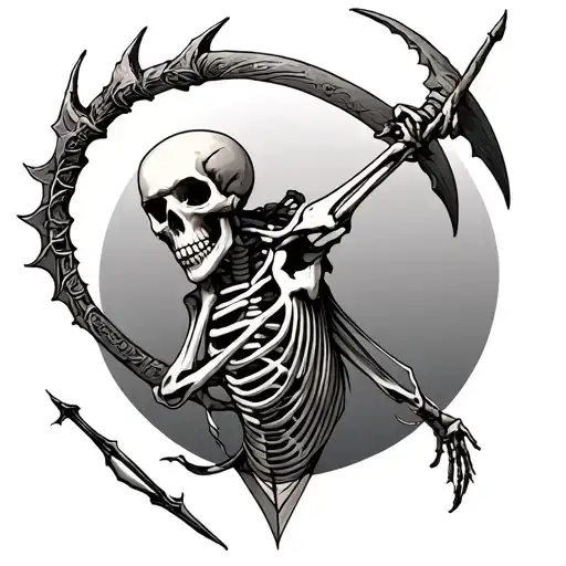 Skeleton Sagittarius Zodiac Sign