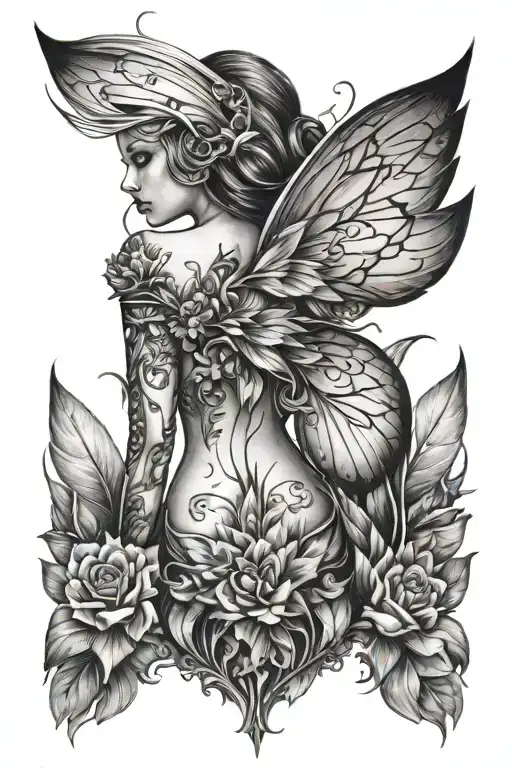 Fairy Wings On The Back